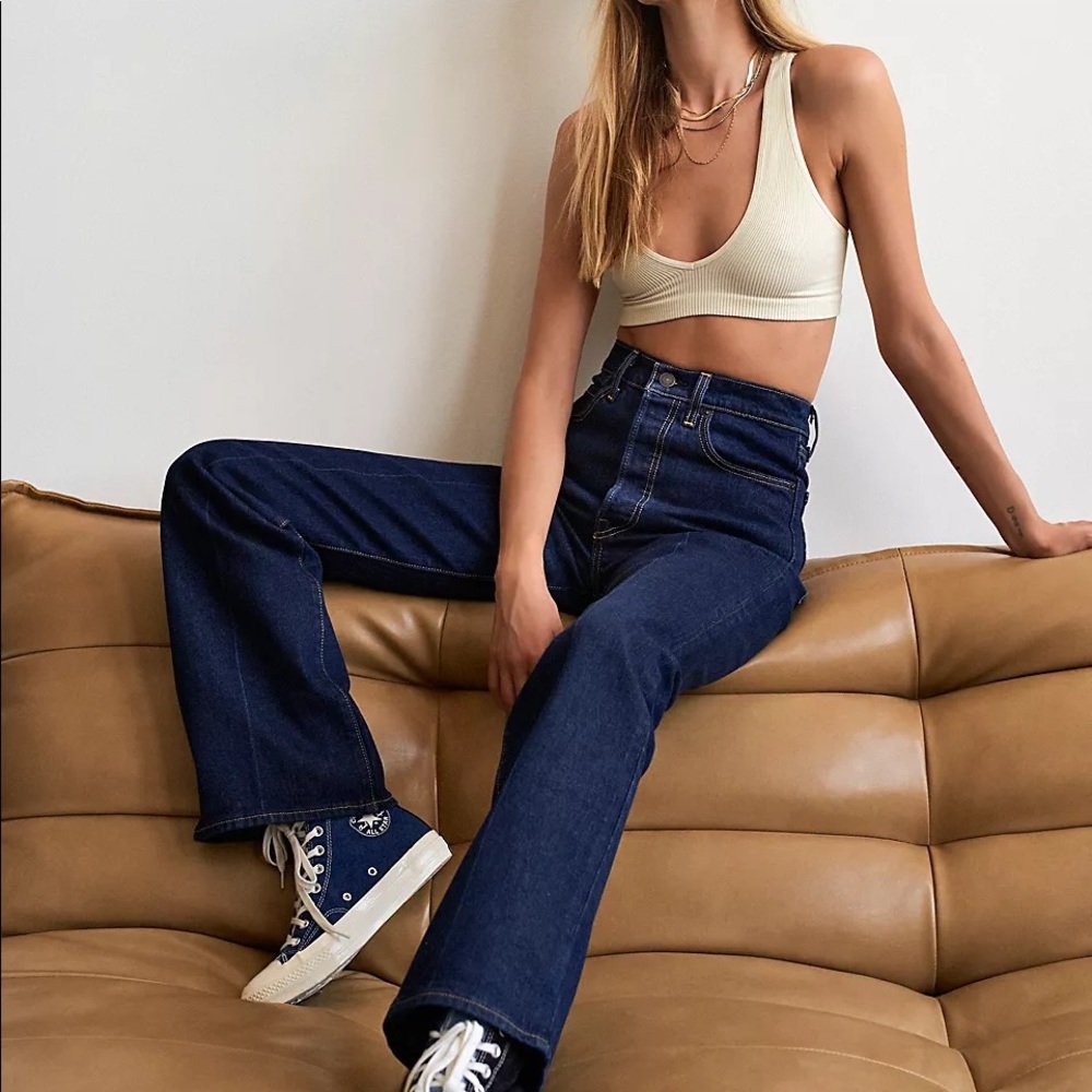 Levis ribcage bootcut jeans (28)